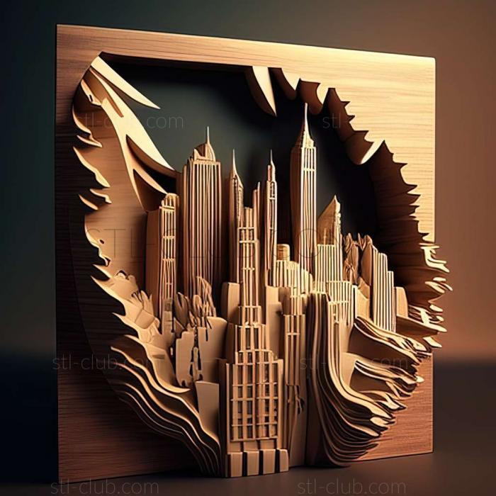 3D model skyline (STL)